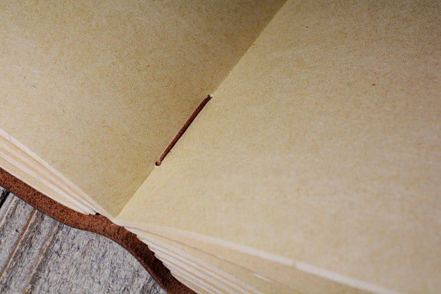 Leather Journal | 9 x 6 x 1.5 | Handmade & Bound | 160 Unlined Pages | Thick Kraft Paper | Fast Shipping | Sketchbook | Linen Bag |