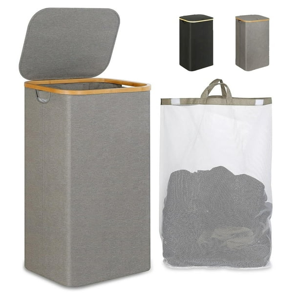 Cesto de la Ropa Portátil Grande de 105L con Tapa Cesto de la Ropa Plegable con Tapa Ahorra Espacio en Taquillas, Dormitorios y Lavanderías, Adecuado Para Viajar, uso Doméstico