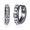 Silver, variant on Platinum Gun Plated Brown Huggie Hoop Earrings Huggies Zircon Latch Back Clasp L669