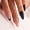 XA-24-17, variant on Almond Press On Nails, Dark Green Leaf Gold Line Design Fake Nails, 24pcs Reusable Glossy False Nail Kit with Jelly Tabs Nail File, Buy 2 Get 1 Free Handmade Gloss Stick on Nails for Daily