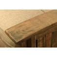 thumbnail image 2 of Washington Frame-Rustic Walnut Finish-Suede Chocolate Mattress Kodiak Furniture, 2 of 5