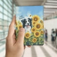 thumbnail image 4 of Border Collie Hello Summer Sunshine Sunflowers Spring Retro Vintage Travel Passport Wallet Borders Dog Lovers Gifts Idea PU Leather Passport Holder Cover - 00008, 4 of 5