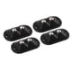 thumbnail image 3 of 12 piezas Mini ruedas giratorias autoadhesivas de doble bola que ahorran trabajo Movimiento silencioso Rotación de 360 ​​grados Polea adhesiva para electrodomésticos de cocina Muebles Negro, 3 of 10