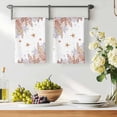 thumbnail image 3 of Orange Coastal Kitchen Towels Set of 2, Beach Nautical Coral Starfish Summer Absorbent Dish Towels for Kitchen, Microfiber Hand Towel, Quick Drying Tea Towel for Cleaning Decorative Dishcloths, 3 of 7