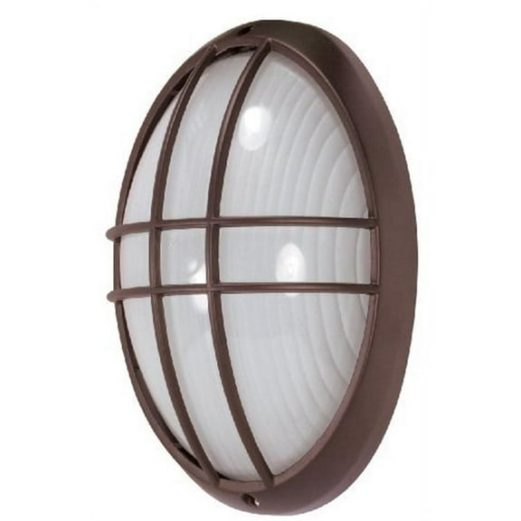 Nuvo 60-529 - 1 Light - 13" - Large Oval Cage Bulk Head - Die Cast Bulk Head
