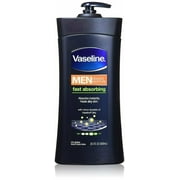 Vaseline Men Body and Face Lotion, 20.3 Ounce Bottle Pack of 6