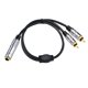 thumbnail image 5 of Altavoz de audio y adaptador de adaptador altavoz negro altavoz y adaptador conector extensión de cable de audio compacto de audio a rca divisor Mujer a hombre, 5 of 10