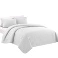thumbnail image 1 of Chezmoi Collection Madrid 3-Piece Vintage Washed Solid Cotton Quilt and Shams Set (Queen, White), 1 of 4
