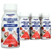 Equate Original Nutritional Shake, Strawberry, 8 fl oz, 6 Count