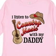 thumbnail image 4 of Inktastic I Listen to Country Music with my Daddy Guitar and Hat Boys or Girls Long Sleeve Toddler T-Shirt, 4 of 5