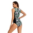 thumbnail image 3 of Traje de surf de una pieza sin mangas con protección solar Traje de baño para mujer Traje de buceo Traje de baño Oni Flower, 3 of 5