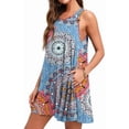 thumbnail image 3 of PPYOUNG Women Summer Casual Swing T-Shirt Dresses Beach Cover up Loose Tank Dress XXXL, 3 of 8