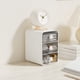 thumbnail image 1 of Organizador de escritorio con cajones | Almacenamiento de plástico para papelería y cosméticos para estudiantes | Dos tamaños: blanco y rosa | Organizador de escritorio compacto multicapa para, 1 of 6