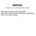 thumbnail image 2 of Transit Auto Rear Coated Drilled Slotted Disc Brake Rotors and Semi-Metallic Pads Kit for Car Jeep Compass KDS-101072, 2 of 11