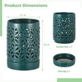 thumbnail image 5 of Bottlepic Ceramic Orchid Planter with Holes, Orchid Pots with Tray for Indoor and Outdoor Plants Home Garden Decor, 5 of 6