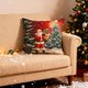 thumbnail image 5 of Funda de almohada navideña de Papá Noel y muñeco de nieve | Funda de cojín decorativa navideña, 5 of 6