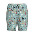 thumbnail image 4 of Naloa Animal Dog Men's Short Pajama Pants, Lounge Comfort Shorts with Elasticized Waistband and Side Pockets - 3X-Large, 4 of 9