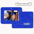 thumbnail image 2 of Expressly Yours! Mini Magnetic Glitter Picture Frame Christmas Ornaments with Photo Protectors, Horizontal Blue, 6-Pack, 2 of 7