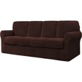 thumbnail image 1 of CHUN YI Stretch Checks Spandex Sofa Cover Separate Backrests Cushions Cover Slipcover, 1 of 5