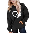 thumbnail image 2 of Zorckvet Kids Hoodie Pullover Hoodie Hooded Fleece Sweatshirt Long Sleeve Hooded Sweatshirt Soft Fleece Jacket Warm Casual Hoodie Comfortable Streetwear Hoodie Kangaroo Pocket, 2 of 7
