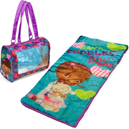 Disney Doc McStuffins Mini Sleepover Set/Nap Mat with BONUS Sling Bag