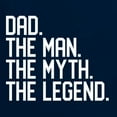 thumbnail image 5 of Wild Bobby, Dad The Man The Myth The Legend Father's Day Mens Long Sleeve Shirt, Navy, X-Large, 5 of 6