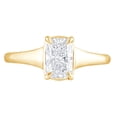 thumbnail image 2 of Brilliance Fine Jewelry Women's 1 Ct. Elongated Cushion Cut Lab Grown Diamond Ring in Gold Vermeil, 2 of 5