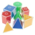 thumbnail image 1 of 8 Piezas De Sóli Geométricos Desmontables De Juguete De Aprendizaje De Matemáticas Zulema Juguete de bloques geométricos 3D, 1 of 8