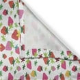 thumbnail image 3 of Ambesonne Fruit Kitchen Curtains, Cartoon Strawberries, 55"x45", Pink Mustard, 3 of 3