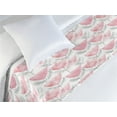 thumbnail image 3 of Nordic Bed Runner, Scandinavian Style of Flowers Abstract Design Repetitive Artwork, Decorative Accent Bedding Scarf for Hotels Homes & Guest Rooms, Twin, Pastel Pink and Pale Grey, by Ambesonne, 3 of 3