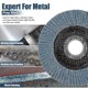 thumbnail image 2 of Louver Discs 10 Pack 4.5 Inch 40# Sanding Discs High Density Aluminum Oxide Abrasive Grinding Wheels, 2 of 5