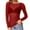 Wine #44, variant on WULMLEO Womens Sheer Mesh Tops Shirts, Long Sleeve Mock Neck See-Through Slim Ladies Blouse T-Shirt Clubwear Black L