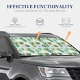 thumbnail image 4 of Windshield Sun Shade, Green Cactus Succulents Foldable Car Sun Shade Windshield For Front, 2 Pieces, 4 of 4