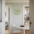 thumbnail image 4 of Wall Clock Sage Green Clocks PVC Silent Non-Ticking Battery Operated Decorative Spring Green Solid Color Round Clock for Home Living Room Kitchen Bedroom Office School Wall Decor 14 Inch, 4 of 9