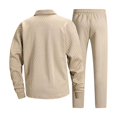 thumbnail image 5 of IhhxPro Men's Quilted Lounge Set Long Sleeve Button Detail Pajama with Pants XS-2XL, 5 of 9
