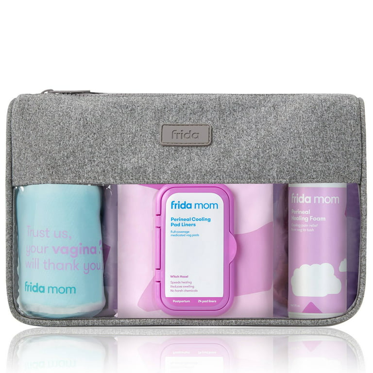 Frida Mom C-Section Recovery Kit for Labor, Delivery, & Postpartum| Socks,  Peri Bottle, Disposable Underwear, Abdominal Support Binder, Shower Wipes