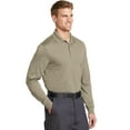 thumbnail image 4 of Cornerstone CS412LS Select Snag Proof Long Sleeve Polo, Tan - 3XL, 4 of 6