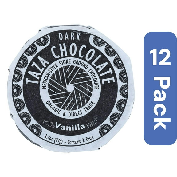 Taza Chocolate Chocolate Disc Vanilla Organic 2.7 oz (Pack Of 12)