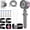 Gray and Magenta, variant on Ion Drops Shower Head, 4 Spray Mode Ion Drops Filtered Showerhead with 59 Inch Hose and Holder, High Pressure Shower Head and Hose Set with Pause Switch for Pets Bath-Remove Chlorine (Gray)