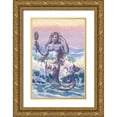 thumbnail image 1 of Fay, Mela 17x24 Gold Ornate Wood Framed with Double Matting Museum Art Print Titled - Mermaid, 1 of 4