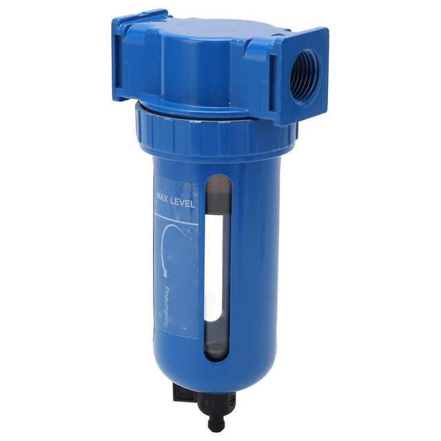 Air Compressor Water Separator, Compressed Air Filter Manual Drain For Industrial 1/2in NPT