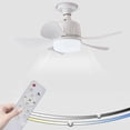 thumbnail image 5 of 1pc Socket Fan Ceiling Fan With Light And Remote, E27 Noiseless Ceiling Fans Dimmable Led Lights, Small Light Bulb/Ceiling Fan For Bedroom, Kitchen, L, 5 of 5