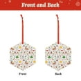 thumbnail image 2 of Cauagu Winter Christmas And New Year Deer Pattern Acrylic Christmas Pendant,1-Pack Christmas Ornaments Xmas Tree Decor Christmas Décor with Ribbon Cute Tree Hanging for Party Favors-Hexagon, 2 of 7