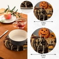 thumbnail image 3 of SKYSONIC Halloween Skeletons Pot Holders Trivets, 2 Pcs Heat Resistant Trivets,Autumn Sunflower Cotton Thread Weave Mats for Hot Pads Pans Pot Bowl Teapot for Kitchen Decor, 3 of 7