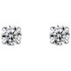 thumbnail image 1 of Pendientes redondos de plata maciza para mujeres Pendientes de plata para niñas y mujeres 2mm/3mm/4mm, 1 of 4