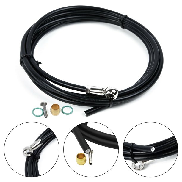 Sywan Bicycle Brake Tube 2m Hydraulic Brake Hose Accessories For Shimano Xtr Xt Slx Diy Tubing Assembly Black Walmart Com Walmart Com