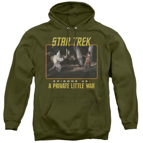 St Original Episode 45 Adult Pullover Hoodie Sweatshirt Military Green