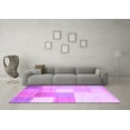 thumbnail image 3 of Ahgly Company Indoor Rectangle Checkered Purple Modern Area Rugs, 8' x 10', 3 of 4