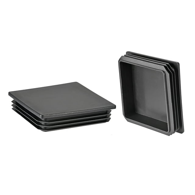 4 Pcs 120mmx120mm(4.7inch) Tapas de plástico cuadradas para postes de guardabarros de barandilla