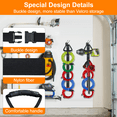 thumbnail image 3 of Adjustable Heavy Duty Extension Cord Organizer with 5 Detachable Straps, Flexible DIY Extension Cord Organizer Straps, Garage Garden Storage Organizer for Cable, Hose, Rope, Tool, 3 of 8